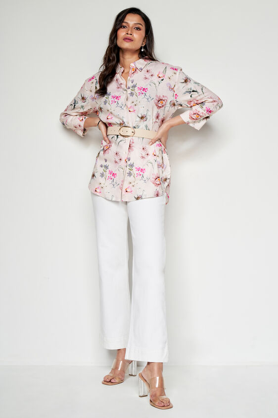 Blushing Blooms Top, Cream, image 2